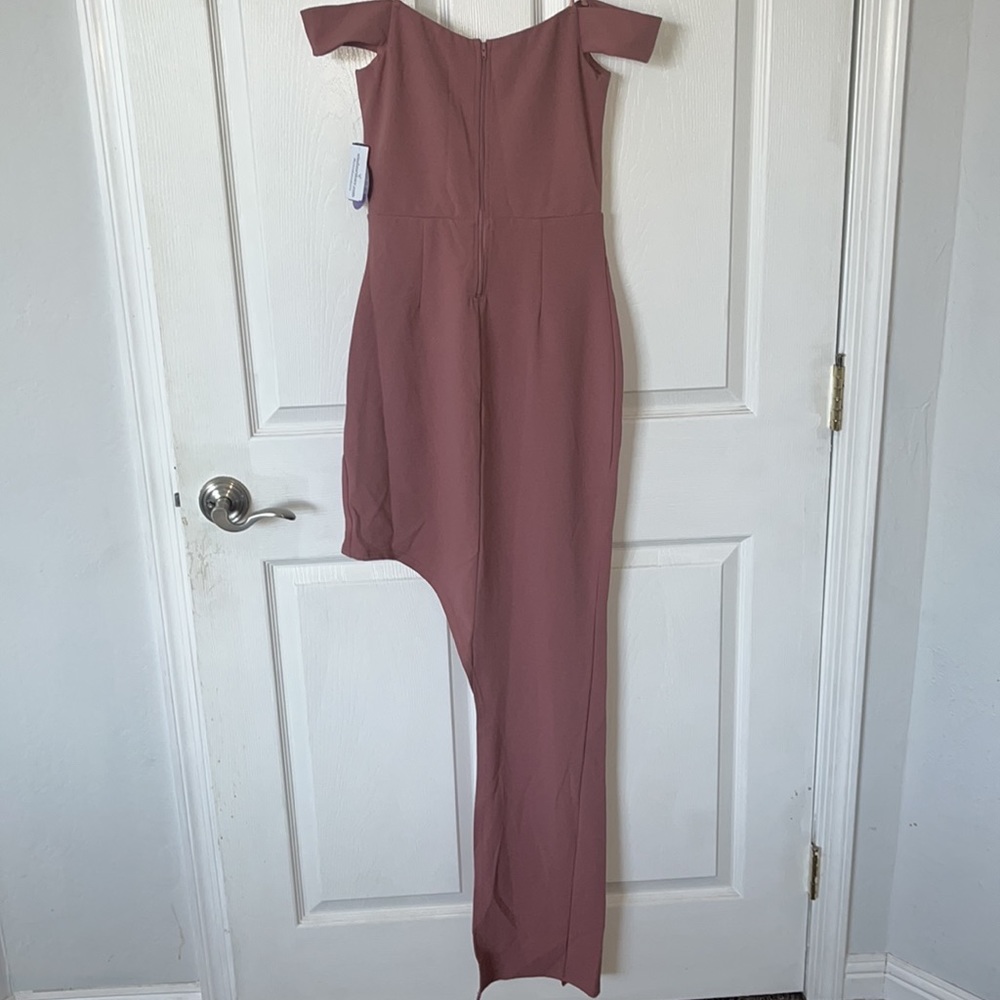 Mauve Asymmetrical Dress - Picture 4 of 5
